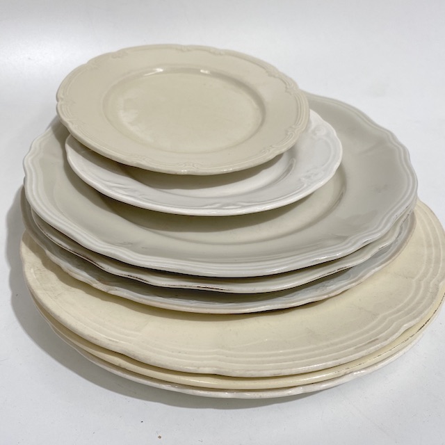 DINNERWARE, Vintage Cream and Off White